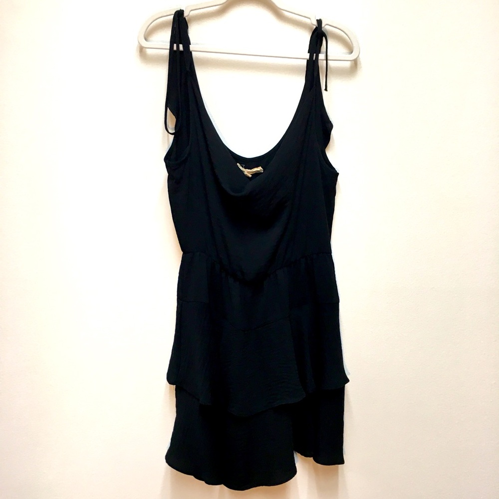 BCBGeneration Sleeveless Mini Dress Large Black Evening Cocktail Party